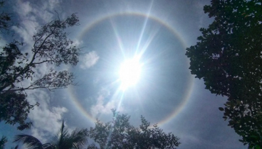 অভূতপূর্ব সূর্য বলয় দেখা গেল দেশের আকাশে