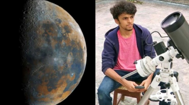 চাঁদের নিখুঁত ছবি তুলে অবাক করলো ১৬ বছরের কিশোর