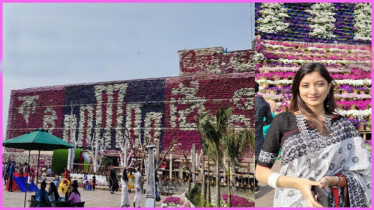 ১২০০০ টবে বাহারি ফুল দিয়ে তৈরি শহিদ মিনার, বিস্ময়