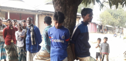 তিন যুবককে গাছে বেঁধে নির্যাতন, ইউপি সদস্যসহ গ্রেফতার ৩
