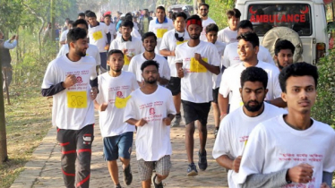 মুজিব শতবর্ষে দিনাজপুরে মাদক বিরোধী মিনি ম্যারাথন
