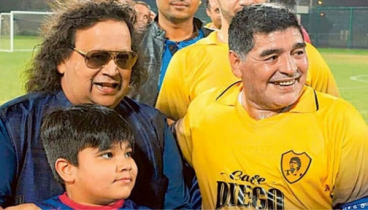 বাপ্পী লাহিড়ীর যে গাজে মজেছিলেন ম্যারাডোনা