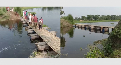৫০ ফুট সাঁকো ঘোচাল বুক-সমান দুঃখ
