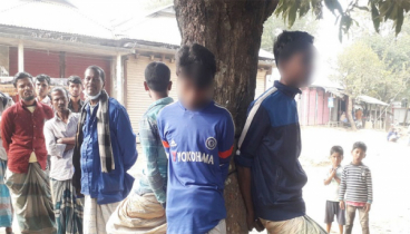 চুরির অভিযোগে সাত ঘণ্টা গাছের সঙ্গে বেঁধে তিন যুবককে নির্যাতন