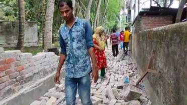 ৩ শিশুর ওপর ধসে পড়লো বিদ্যুৎ অফিসের দেয়াল