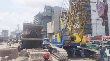 গার্ডারের ওজন ৭০ টন, ক্রেনের সক্ষমতা ৫০ টন