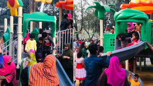 বিজয় দিবসে বিনোদন কেন্দ্রগুলোতে উপচেপড়া ভিড়