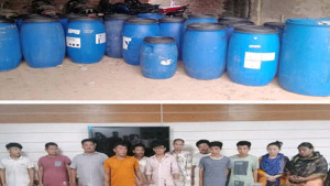 কাপ্তাইয়ে বিপুল পরিমাণ চোলাইমদ-তৈরির সরঞ্জাম উদ্ধার