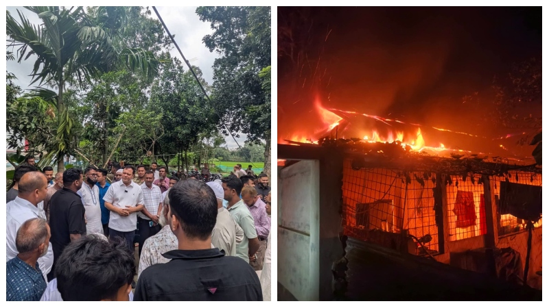 শ্রীবরদীতে বসতবাড়িতে অগ্নিকাণ্ড, ক্ষতি ৩০ লাখ টাকা