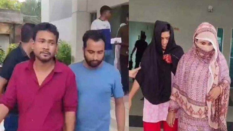 পর্নোগ্রাফি তৈরির অভিযোগে দুই নারীসহ ৪ জন গ্রেপ্তার