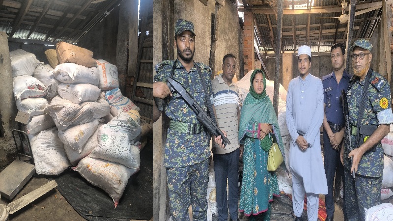 ঝালকাঠিতে ৩ টন নিষিদ্ধ পলিথিন উদ্ধার, ব্যবসায়ীকে জরিমানা