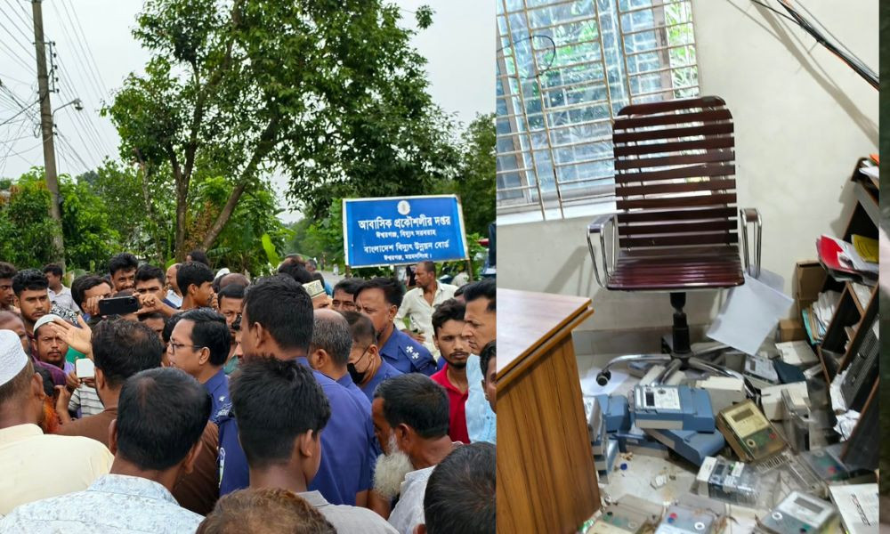 এক সপ্তাহ বিদ্যুৎহীন, পিডিবি অফিসে হামলা-ভাঙচুর