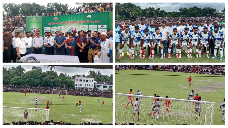 সাতক্ষীরায় ডিসি কাপ ফুটবল টুর্নামেন্টের চ্যাম্পিয়ন আশাশুনি