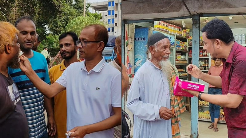 মির্জা ফখরুল রাষ্ট্রপতি হওয়ায় ঠাকুরগাঁওয়ে মিষ্টি বিতরণ