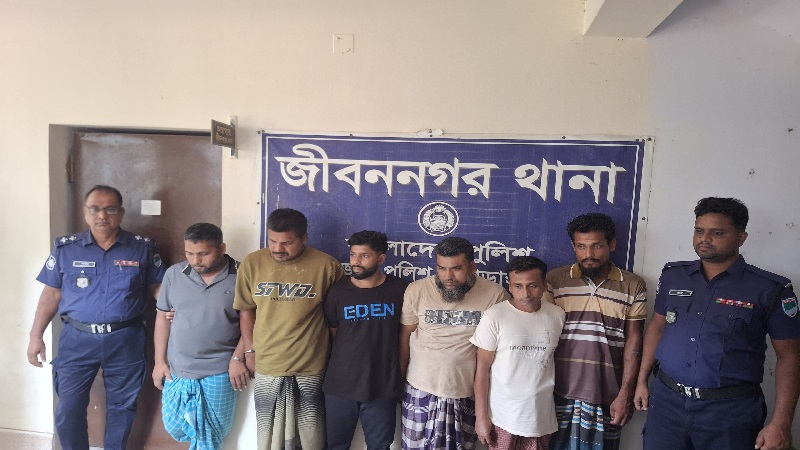 জীবননগরে ৪ ট্রান্সফরমার চুরি, চোর চক্রের ৬ সদস্য গ্রেপ্তার