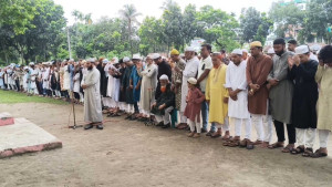 পঞ্চগড়ে ব্যারিস্টার জমির উদ্দিন সরকারের গায়েবানা জানাজা অনুষ্ঠিত