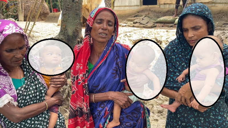যমজ তিন সন্তান, খরচ মেটাতে দিশেহারা রিবিল মিয়া