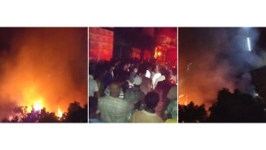 ভৈরবে বৈদ্যুতিক শর্টসার্কিট থেকে আগুন, পুড়েছে ১০-১২ বসতঘর