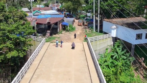 ৯ কোটি টাকার সেতুতে উঠতে হয় মই বেয়ে