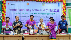 বাল্যবিবাহ বন্ধ ও মেয়েশিশুর অধিকার নিশ্চিতে বান্দরবানে নানা আয়োজন