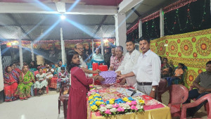 ঝিনাইগাতীতে দুর্গাপূজা উপলক্ষে আরতি প্রতিযোগিতা ও পুরস্কার বিতরণ