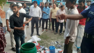 ঝালকাঠিতে শিশু খাদ্য তৈরির কারখানায় অভিযান