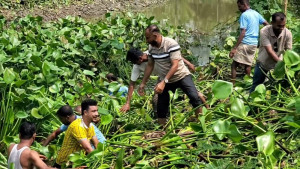 দৌলতখানে ডেঙ্গু প্রতিরোধে খাল পরিষ্কার করলেন বিএনপির নেতাকর্মীরা