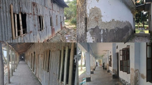 মনপুরার হাজিরহাট হোসাইনিয়া আলিম মাদরাসায় ৬৬ বছরেও কাটেনি অবকাঠামো সংকট