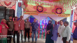 ভাঙ্গুড়ায় পূজামণ্ডপ পরিদর্শনে উপজেলা প্রশাসন