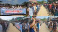 মনপুরায় পূর্বনির্ধারিত স্থানে ইউপি ভবন রাখার দাবিতে মানববন্ধন