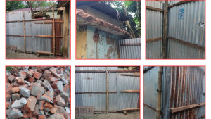 ভৈরবে পৈত্রিক ভিটায় ঢোকার রাস্তা বন্ধ, বাঁশ-টিনের বেড়ায় ৩ পরিবার ‘অবরুদ্ধ’