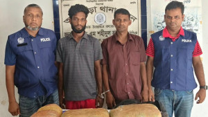 আখাউড়ায় ১১ কেজি গাঁজাসহ দুই কারবারি গ্রেপ্তার