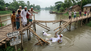 সাঁকোর বাঁশ ভেঙে পানিতে পড়ে প্রাণ গেল মাদরাসাছাত্রের