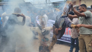 মরিয়মের মৃত্যুর বিচার ও গাজী নজরুলের ফাঁসির দাবিতে বিক্ষোভ