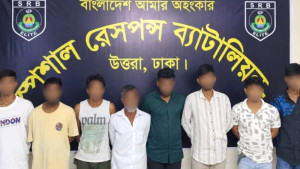 উত্তরায় মাদকবিরোধী অভিযানে গ্রেপ্তার ৮