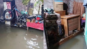 মুষলধারে বৃষ্টিতে পানিবন্দি চাঁপাইনবাবগঞ্জ শহর, ভোগান্তিতে মানুষ