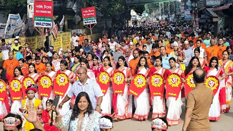 ব্রাহ্মণবাড়িয়ায় বর্ণাঢ্য আয়োজনে শ্রীকৃষ্ণের জন্মাষ্টমীর র‍্যালি